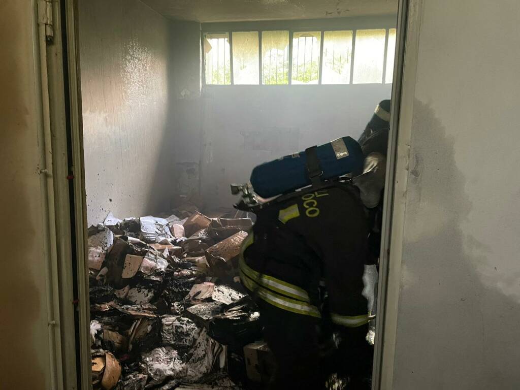 incendio ex ospedale vimercate