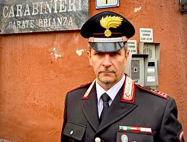 Luogotenente Carmine Puzella comandante carabinieri carate Brianza 