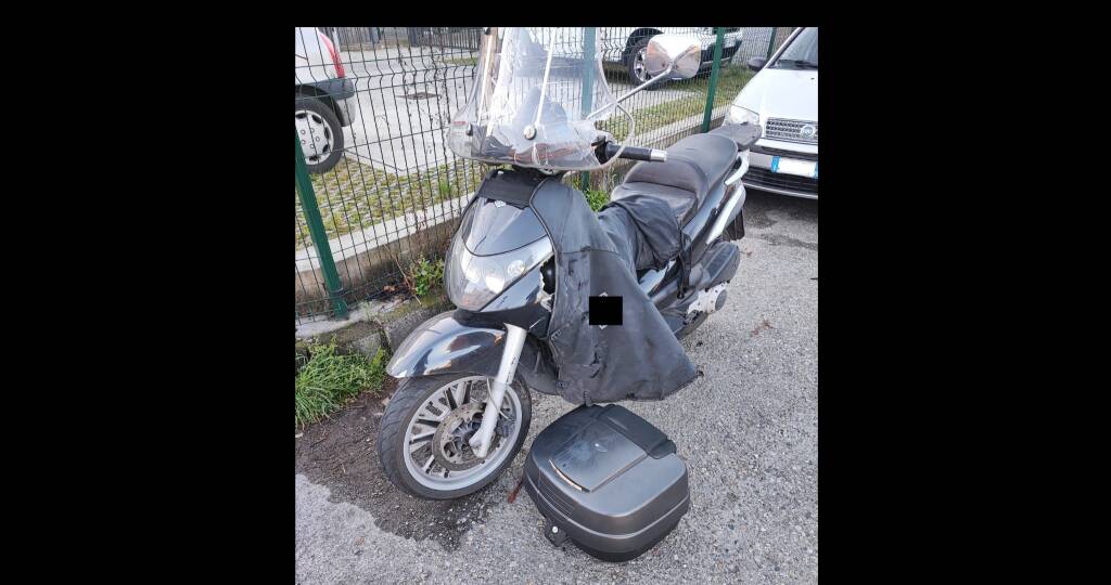 brugherio incidente auto scooter