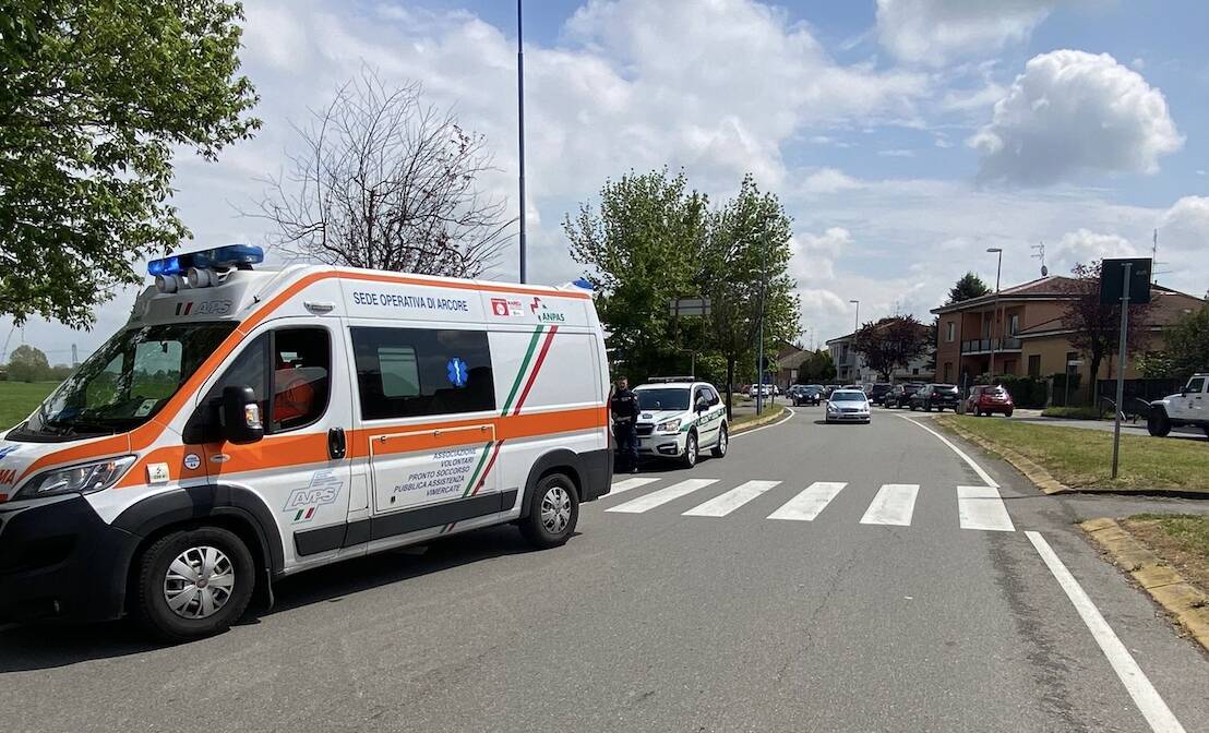 brughiero incidente auto monopattino