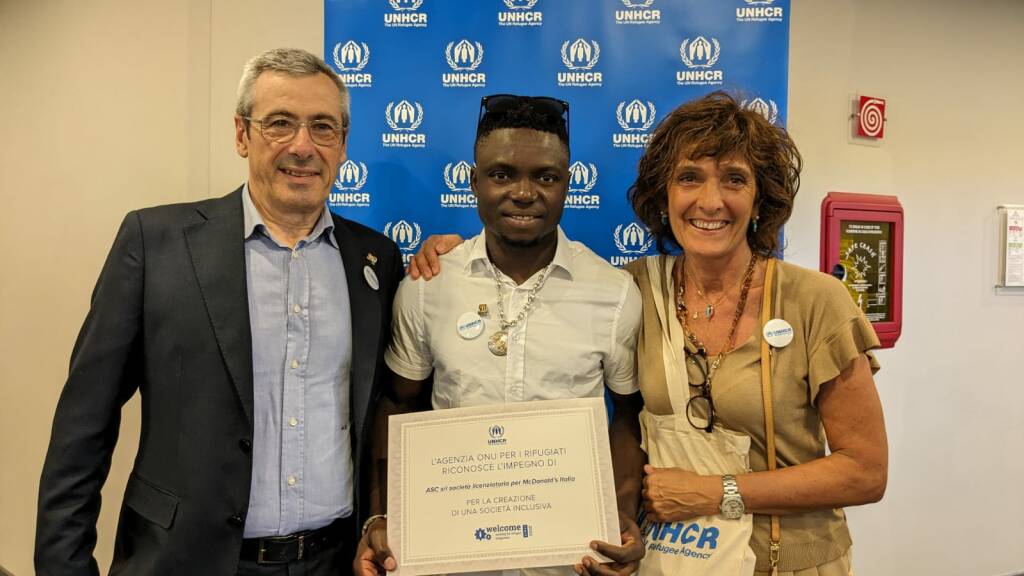 McDonald’s Monza e Brianza premiati dall’Agenzia ONU per i Rifugiati 