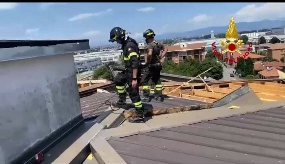 desio tetto scoperchiato maltempo