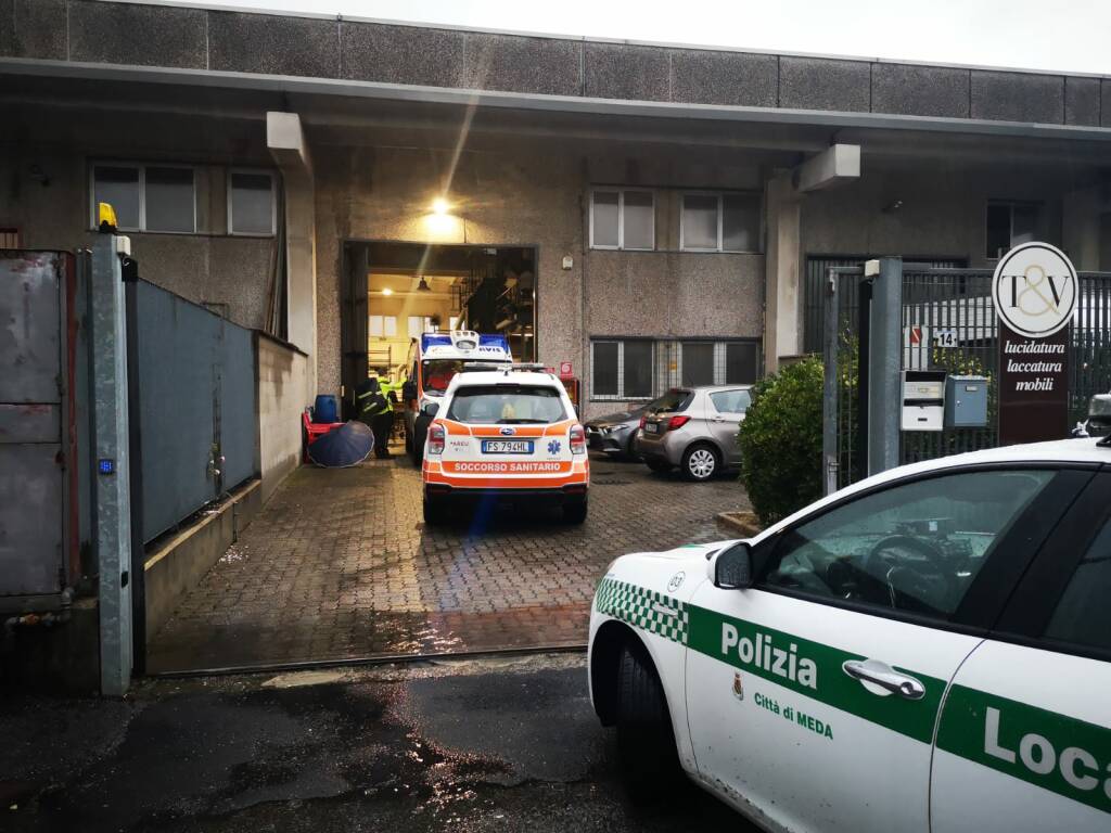 meda incidente sul lavoro precipitato 