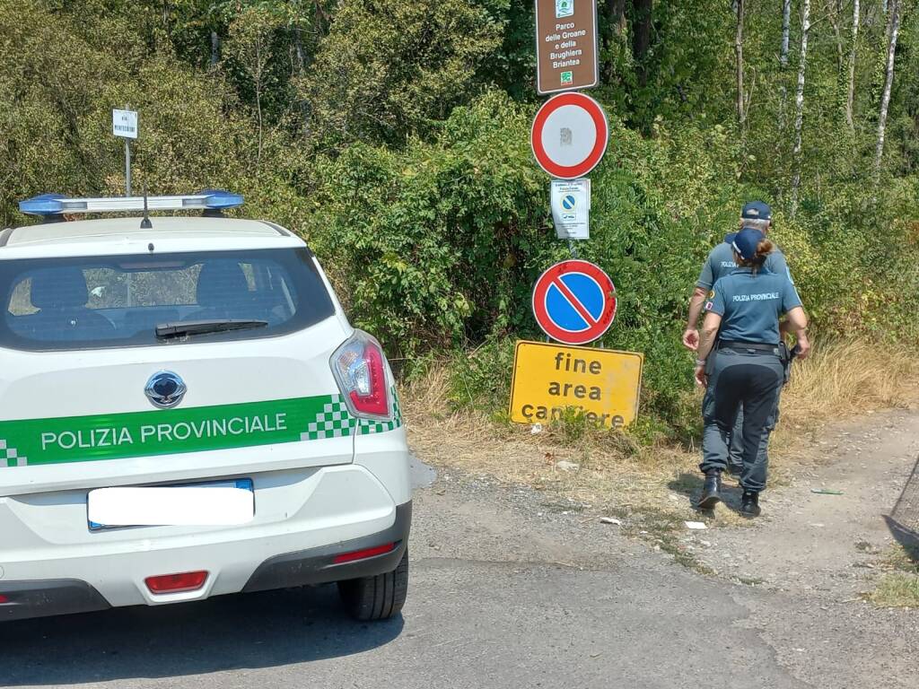 parco delle groane droga auto rubata