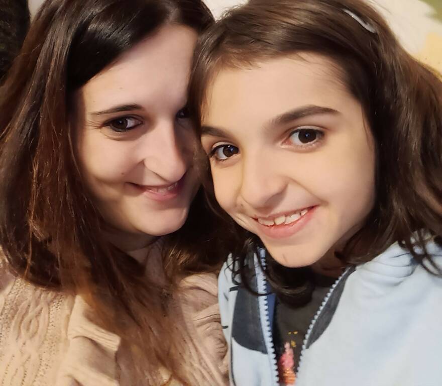 Simona Spinzi e la figlia Camilla 