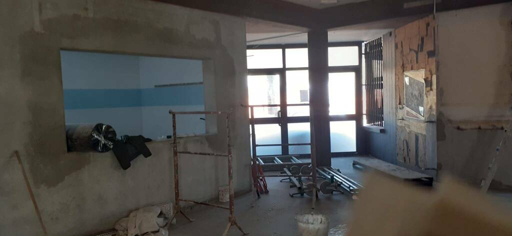 cantiere centro sportivo Besana 