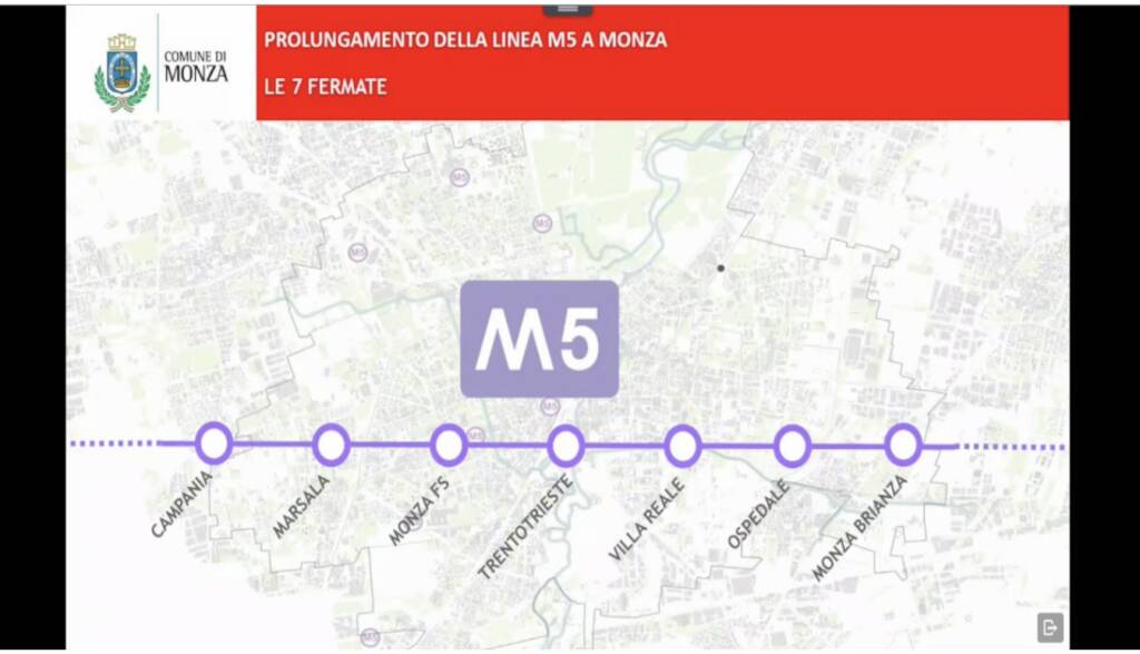 prolungamento m5 monza