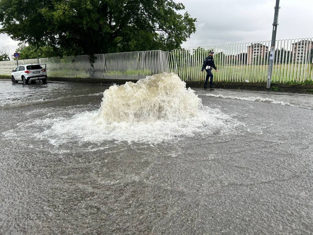 Monza allagamento via Borgazzi 