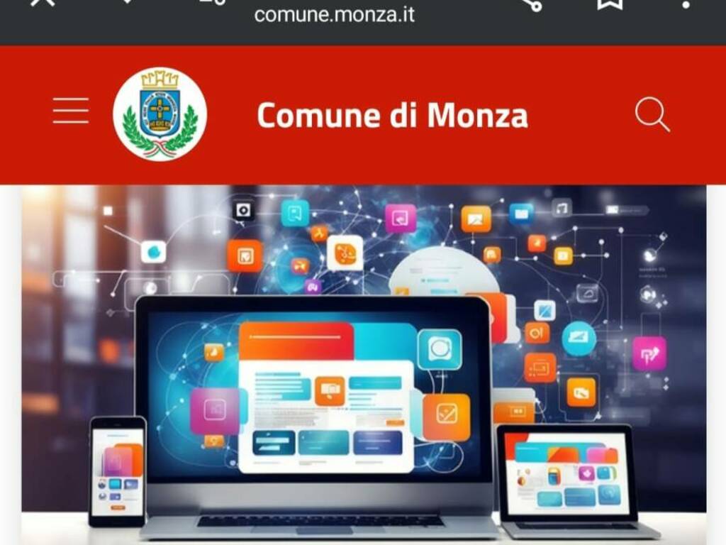 nuovo sito Comune di Monza 