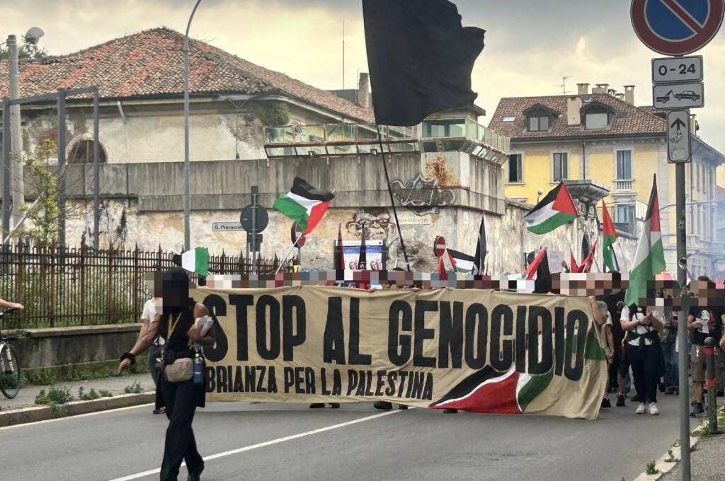 monza corteo foa boccaccio palestina