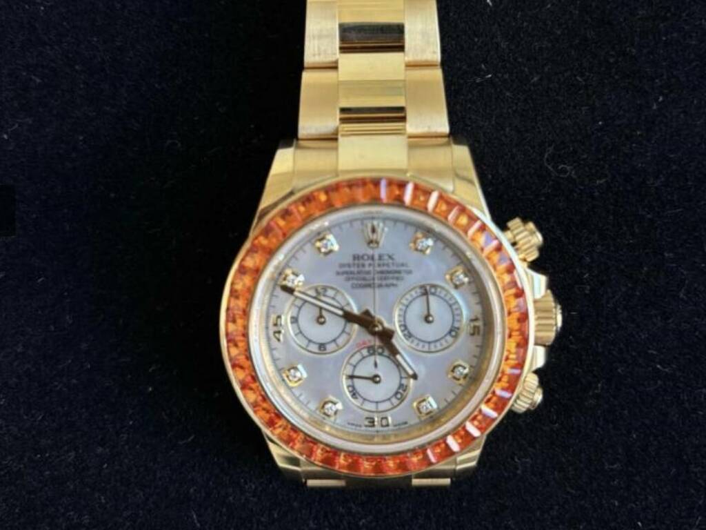 rolex sequestrato treno