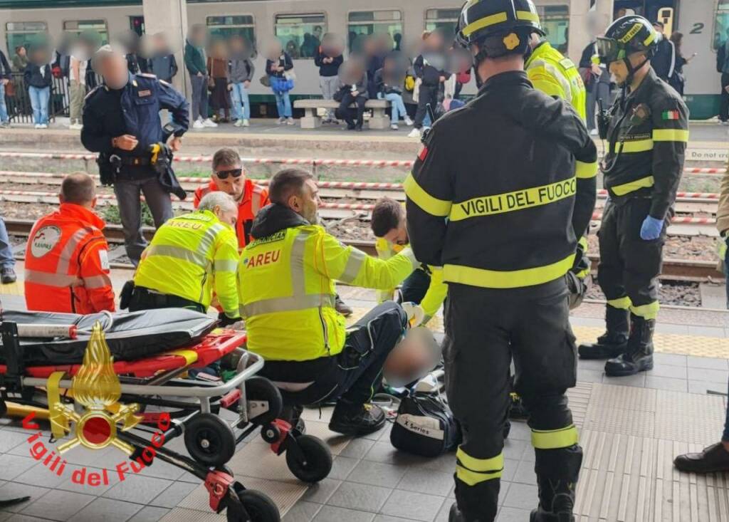 monza stazione crollo pensilina ferito