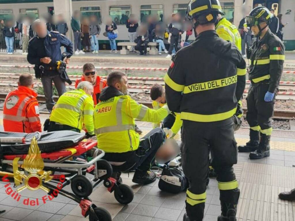 monza stazione crollo pensilina ferito