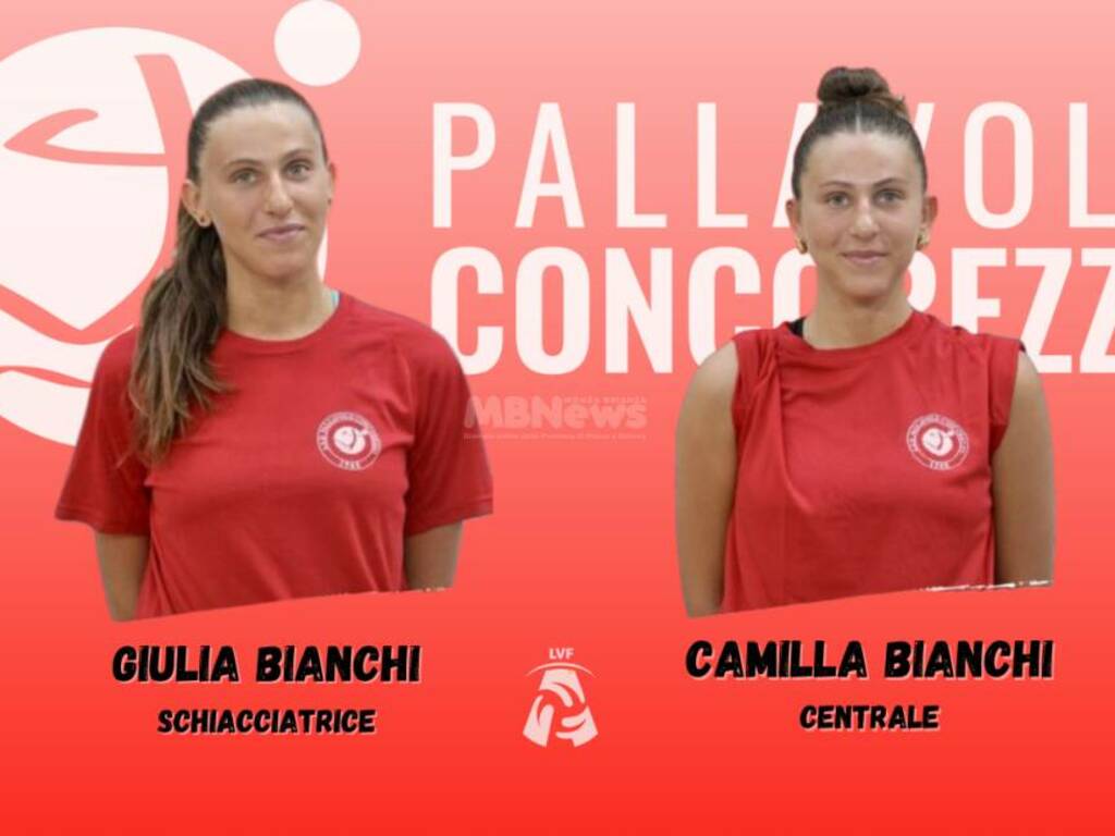 Giulia e Camilla Bianchi Pallavolo Concorezzo mb