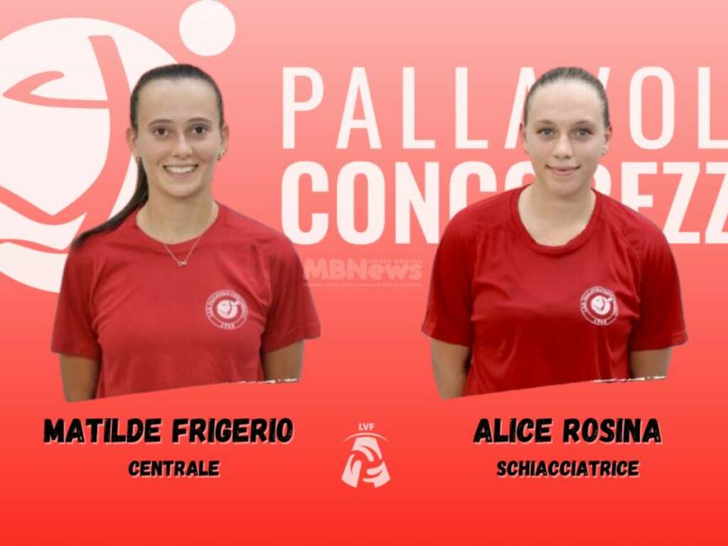 Matilde Frigerio e Alice Rosina Pallavolo Concorezzo mb